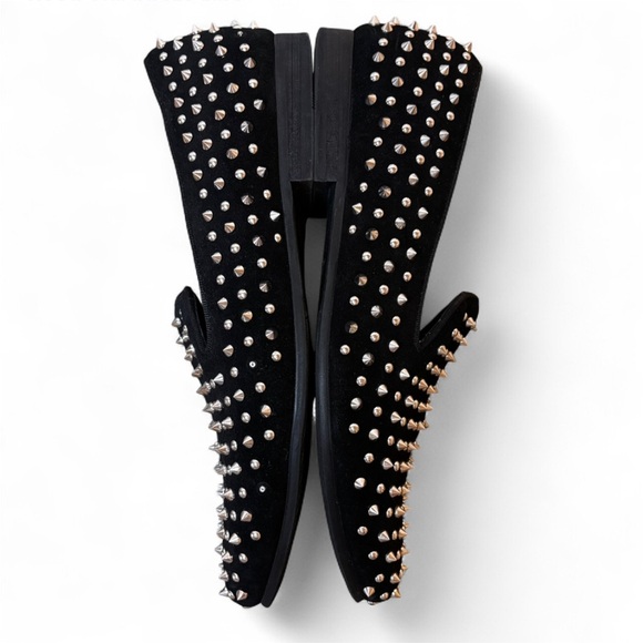 STEVE MADDEN Men’s Black Studded Loafers NWOB size 10 - Picture 5 of 7